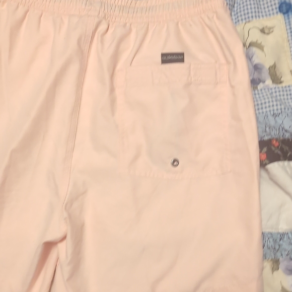Women's Pink Drawstring Shorts - Picture 5 of 6
